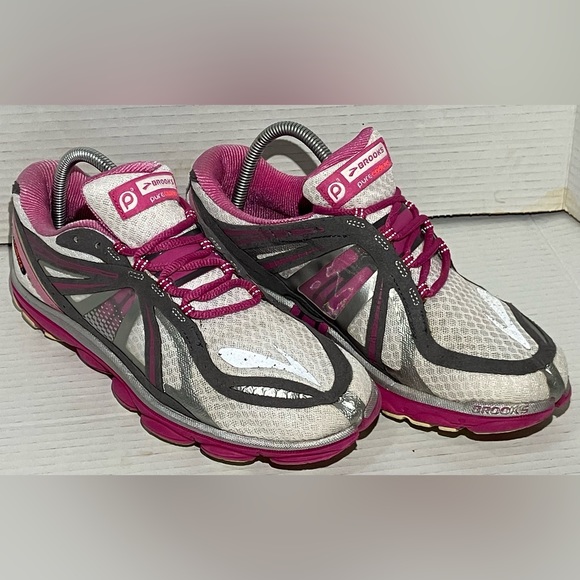 Brooks Pure Cadence 3 Running Shoes Pink/Silver/White Women’s US 9.5/ Eur 41 - Picture 3 of 11